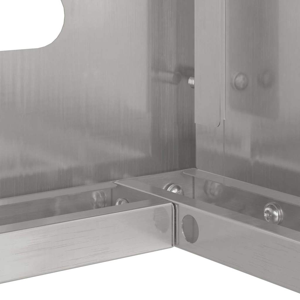 Klimaanlagenabdeckung Silber 110 x 50 x 80 cm Verzinkter Stahl