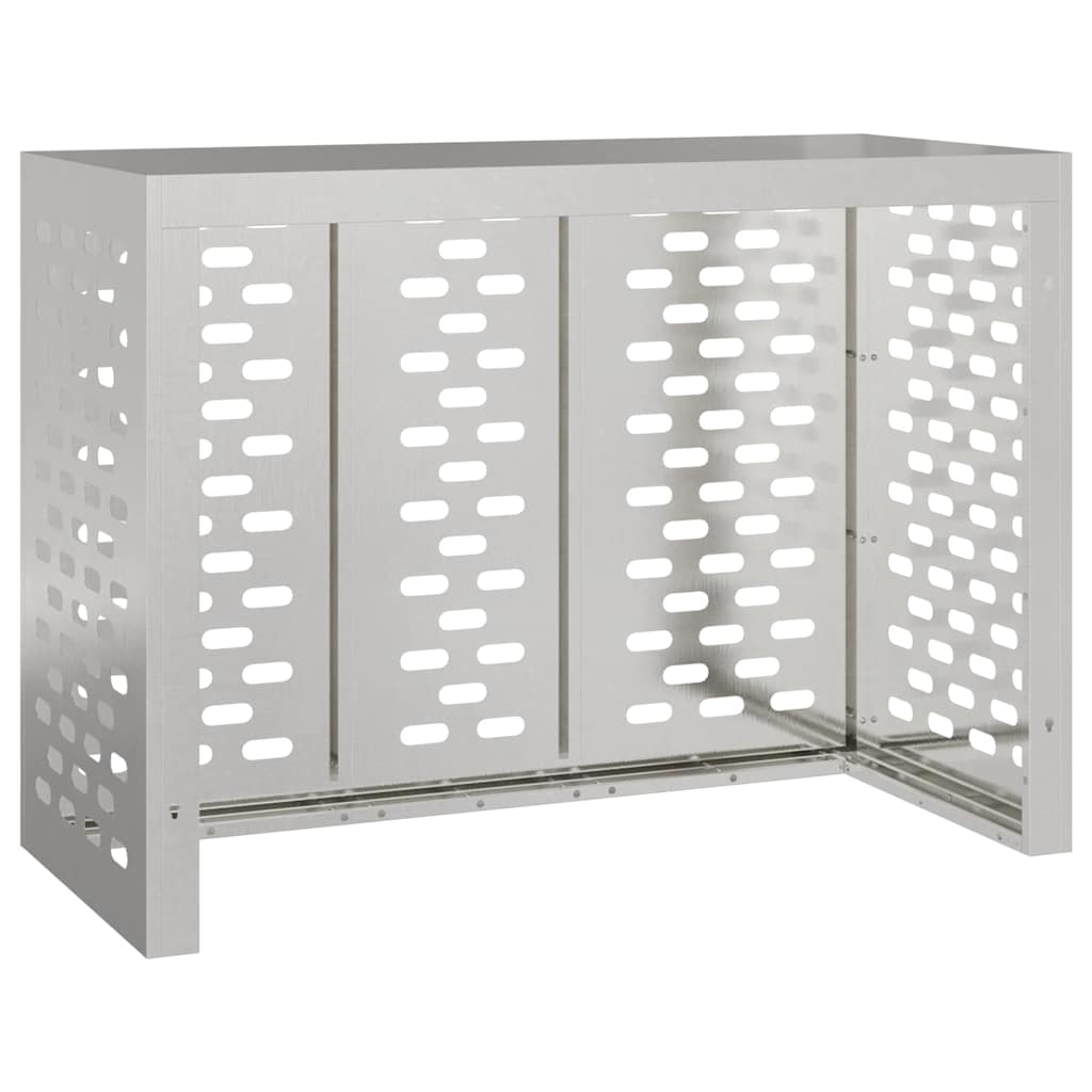 Klimaanlagenabdeckung Silber 110 x 50 x 80 cm Verzinkter Stahl