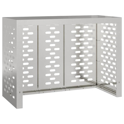 Klimaanlagenabdeckung Silber 110 x 50 x 80 cm Verzinkter Stahl