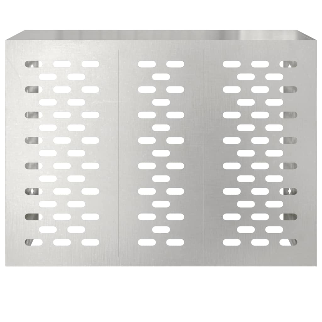 Klimaanlagenabdeckung Silber 110 x 50 x 80 cm Verzinkter Stahl