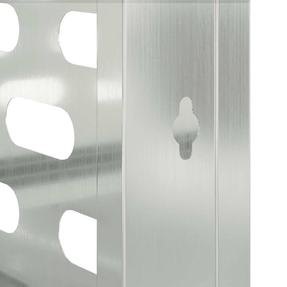 Klimaanlagenabdeckung Silber 110 x 50 x 80 cm Verzinkter Stahl