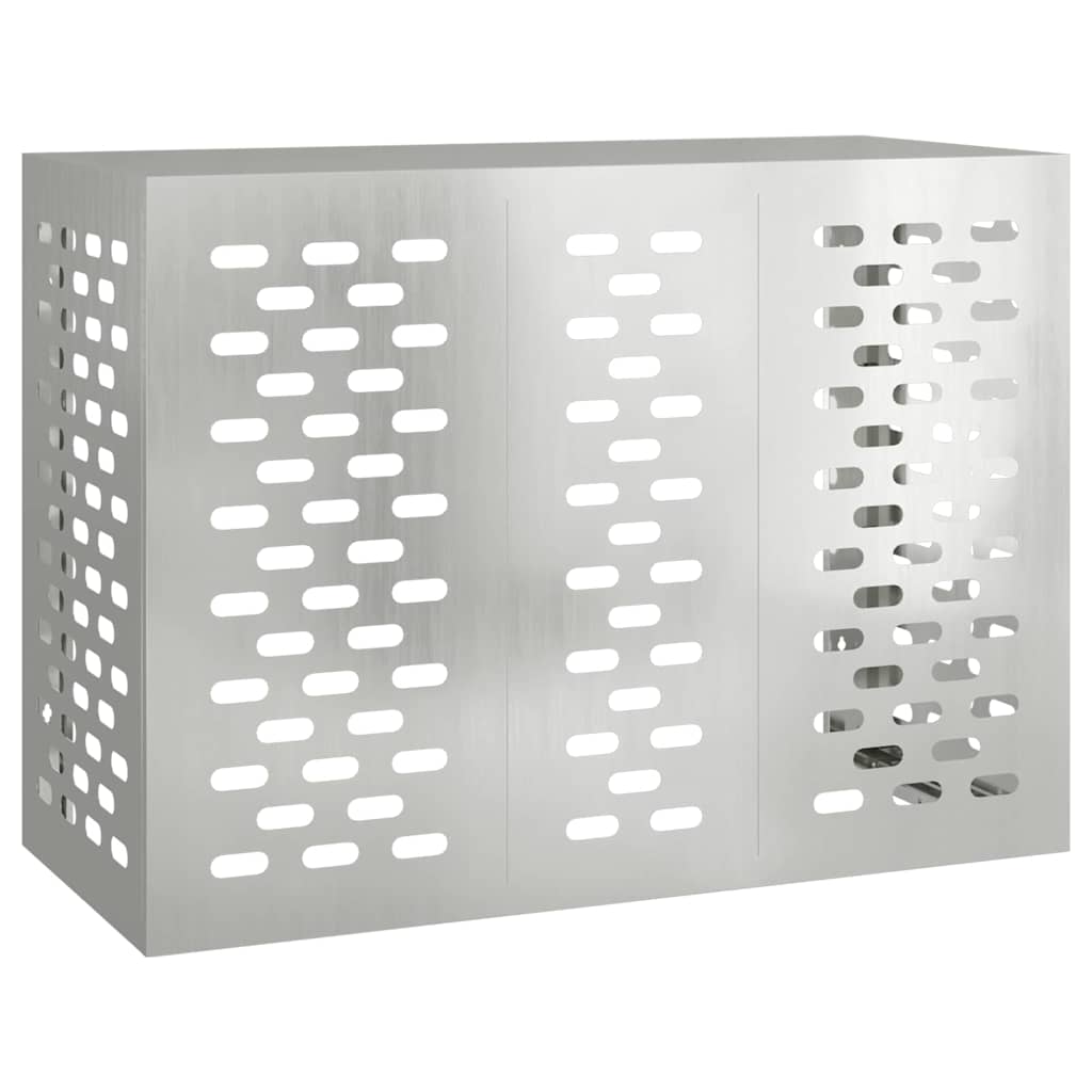 Klimaanlagenabdeckung Silber 110 x 50 x 80 cm Verzinkter Stahl