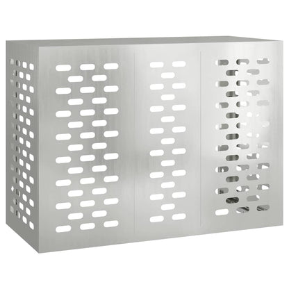 Klimaanlagenabdeckung Silber 110 x 50 x 80 cm Verzinkter Stahl