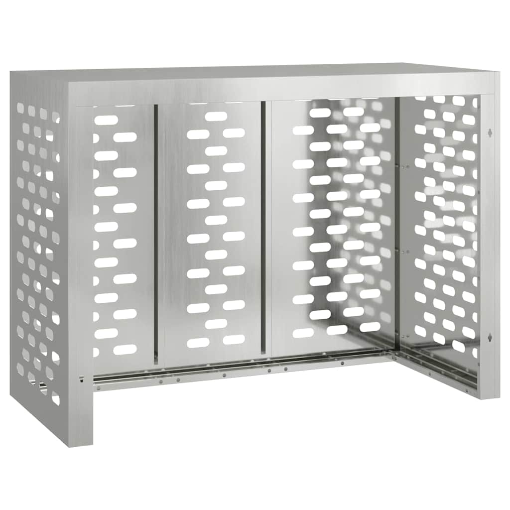 Klimaanlagenabdeckung Silber 110 x 50 x 80 cm Verzinkter Stahl