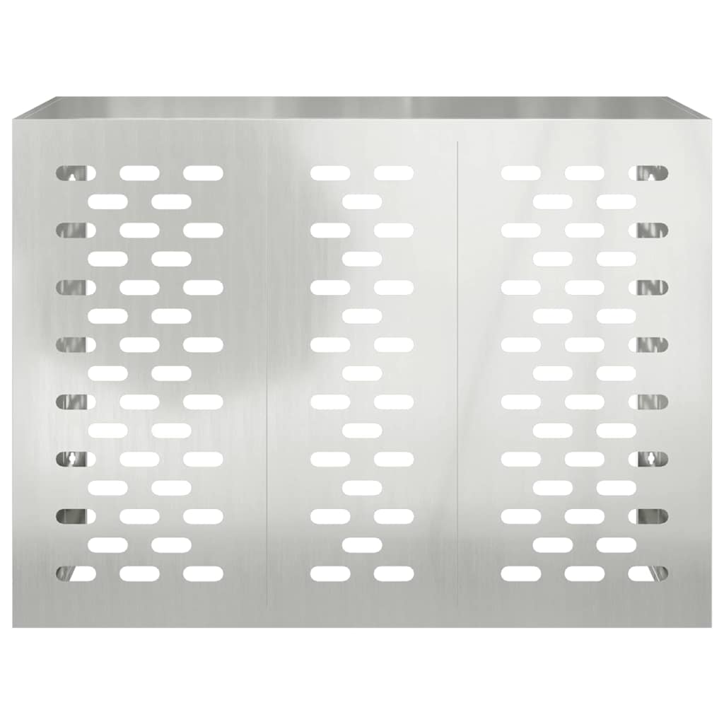 Klimaanlagenabdeckung Silber 110 x 50 x 80 cm Verzinkter Stahl