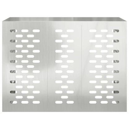 Klimaanlagenabdeckung Silber 110 x 50 x 80 cm Verzinkter Stahl