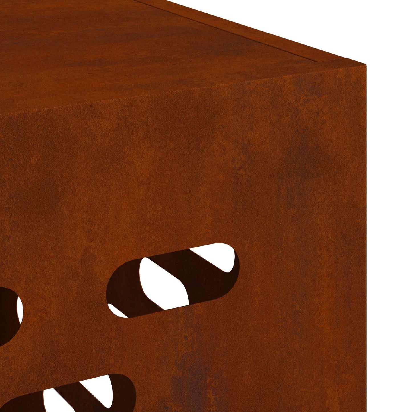 Klimaanlagenabdeckung Rostoptik 110 x 50 x 80 cm