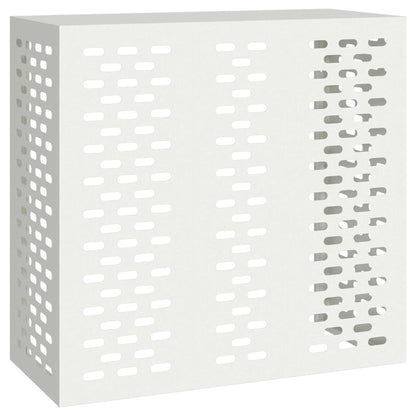 Klimaanlagenabdeckung Weiß 110 x 50 x 105 cm Verzinkter Stahl