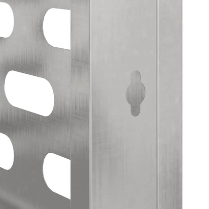 Klimaanlagenabdeckung Silber 110 x 50 x 105 cm Edelstahl