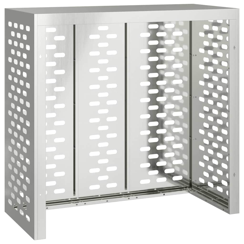 Klimaanlagenabdeckung Silber 110 x 50 x 105 cm Verzinkter Stahl