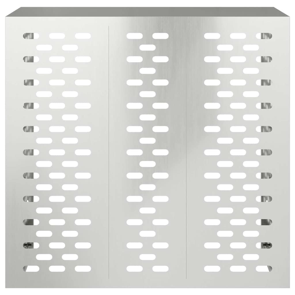 Klimaanlagenabdeckung Silber 110 x 50 x 105 cm Verzinkter Stahl