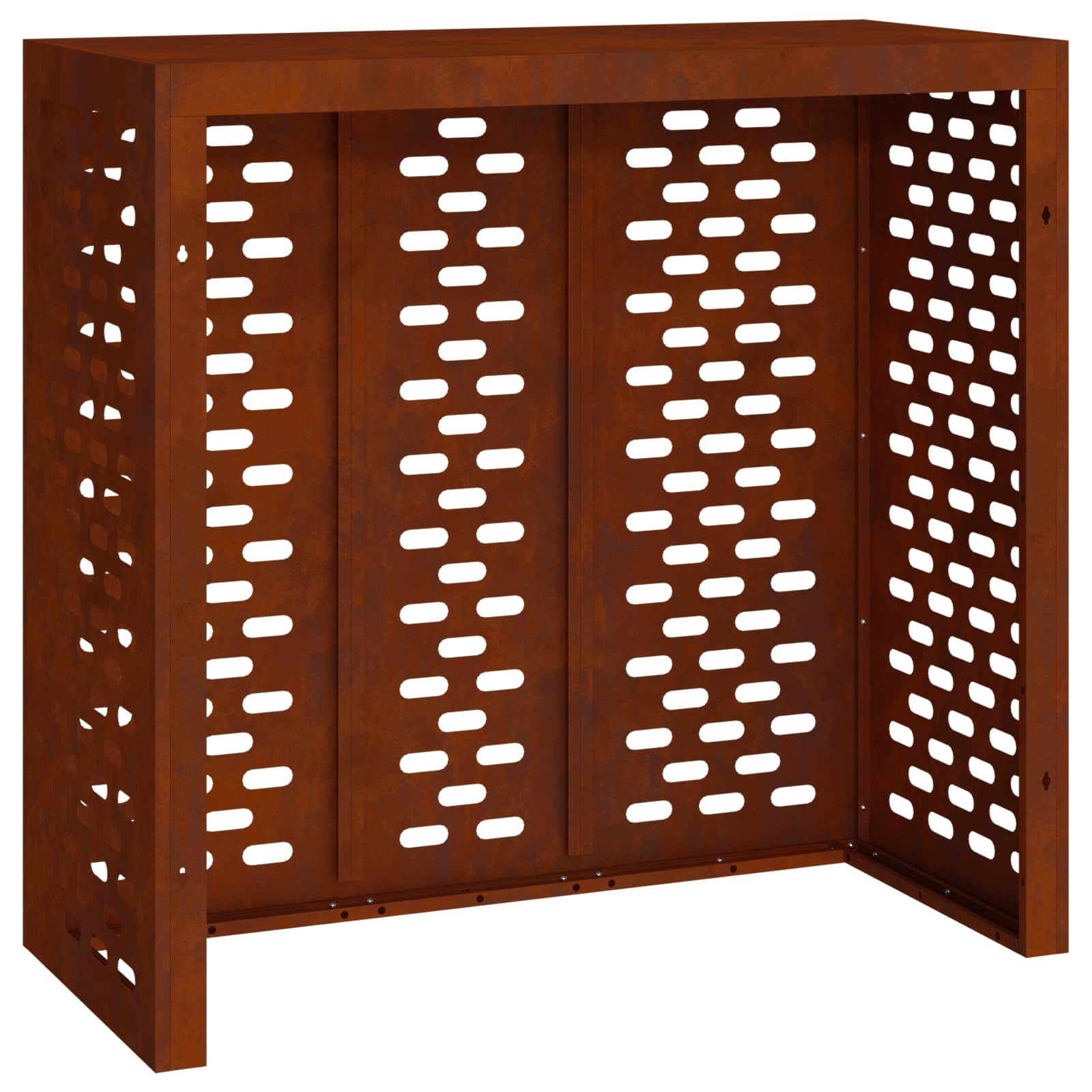 Klimaanlagenabdeckung Rostoptik 110 x 50 x 105 cm