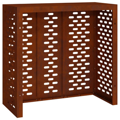 Klimaanlagenabdeckung Rostoptik 110 x 50 x 105 cm