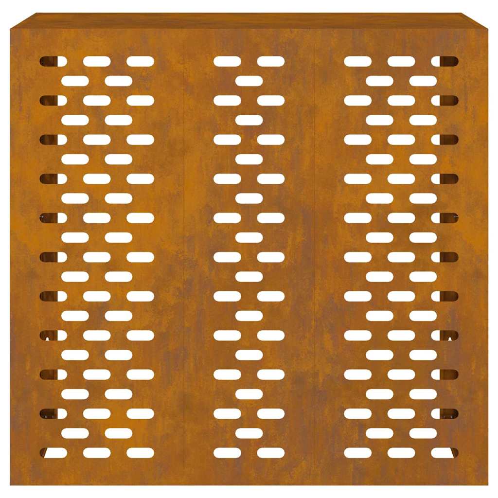 Klimaanlagenabdeckung Rostoptik 110 x 50 x 105 cm