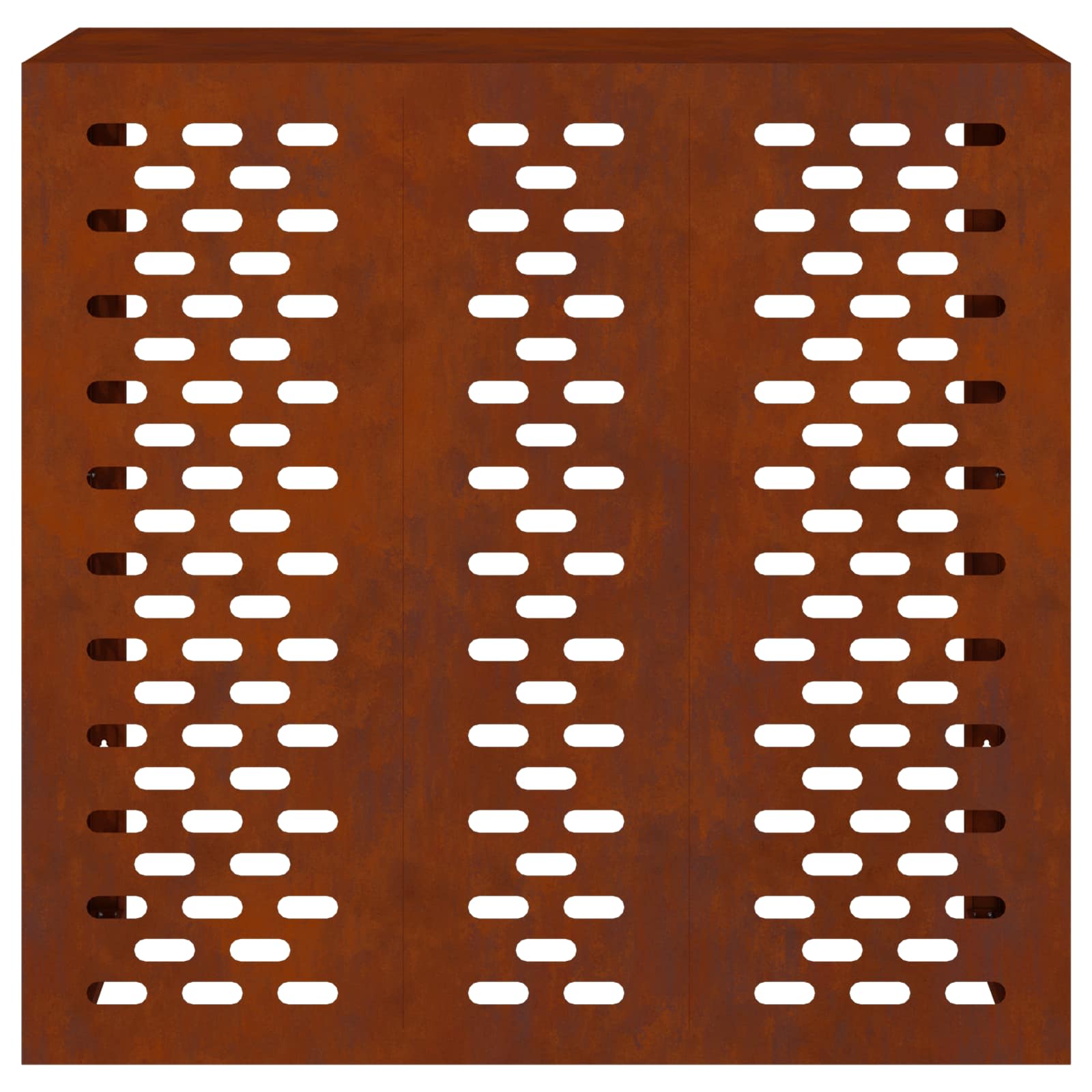 Klimaanlagenabdeckung Rostoptik 110 x 50 x 105 cm