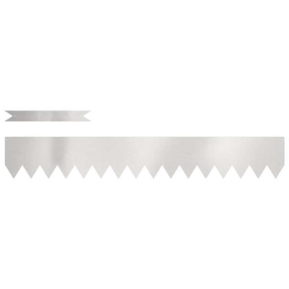 Raseneinfassung 20 stk. 100 x 0,05 x 15 cm Edelstahl Silber