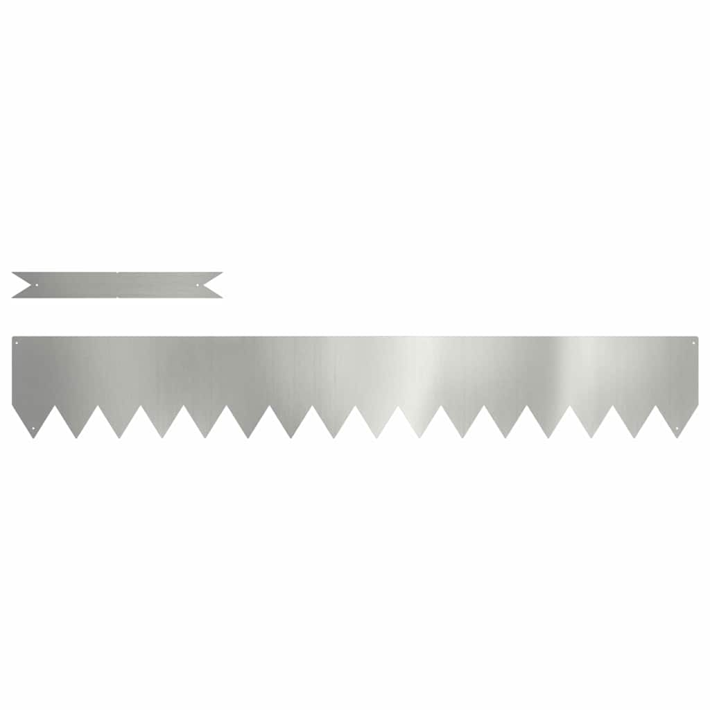 Raseneinfassung 30 stk. 100 x 0,05 x 15 cm Verzinkter Stahl