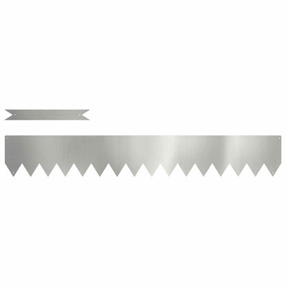 Raseneinfassung 30 stk. 100 x 0,05 x 15 cm Verzinkter Stahl