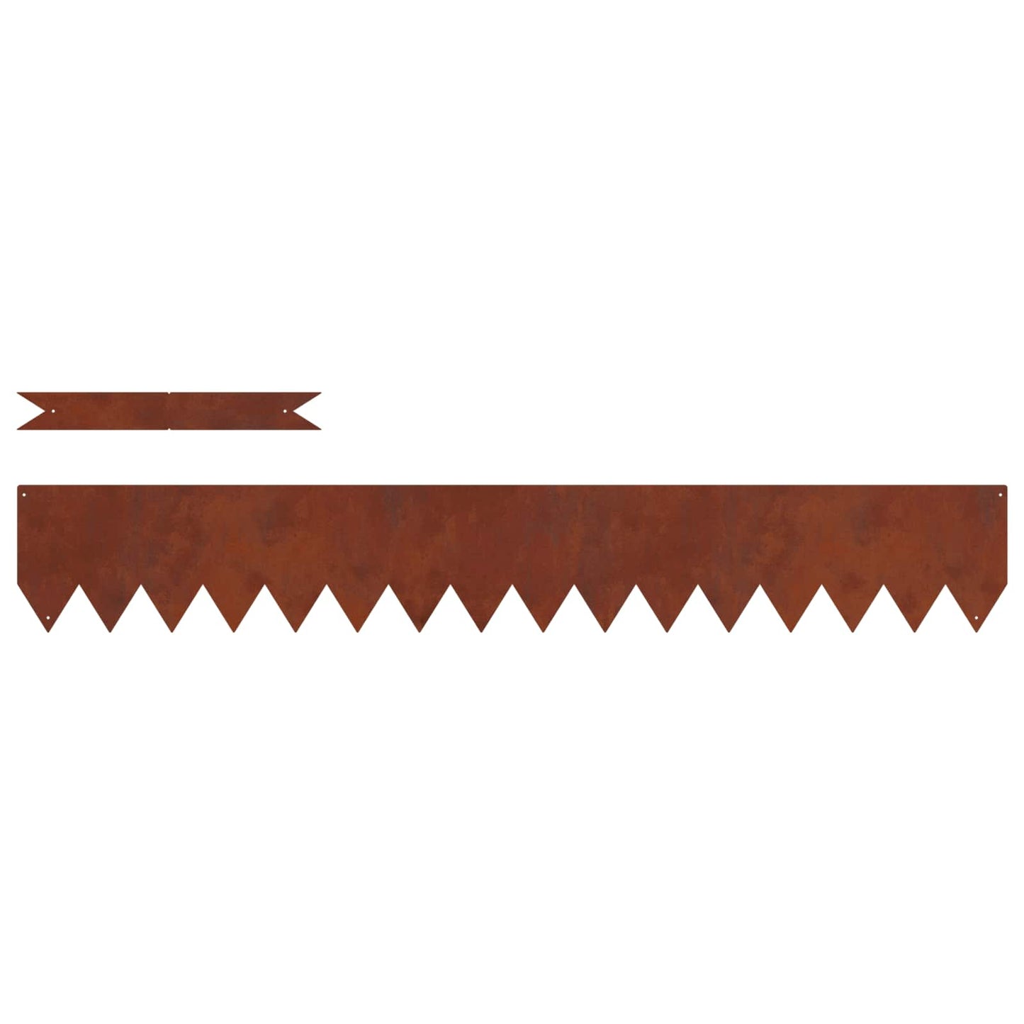 Raseneinfassung 10 stk. 100 x 0,05 x 15 cm Rostig