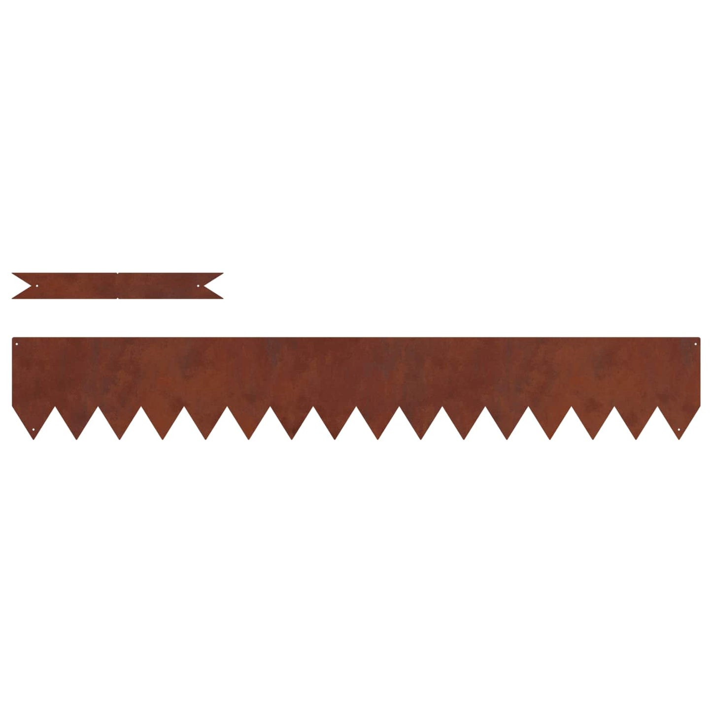 Raseneinfassung 50 stk. 100 x 0,05 x 15 cm Rostig