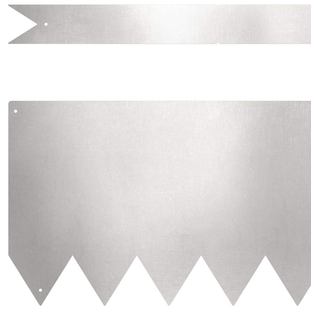 Raseneinfassung 30 stk. 100 x 0,05 x 20 cm Edelstahl Silber