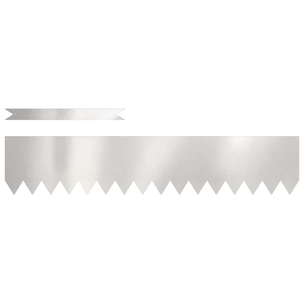 Raseneinfassung 30 stk. 100 x 0,05 x 20 cm Edelstahl Silber