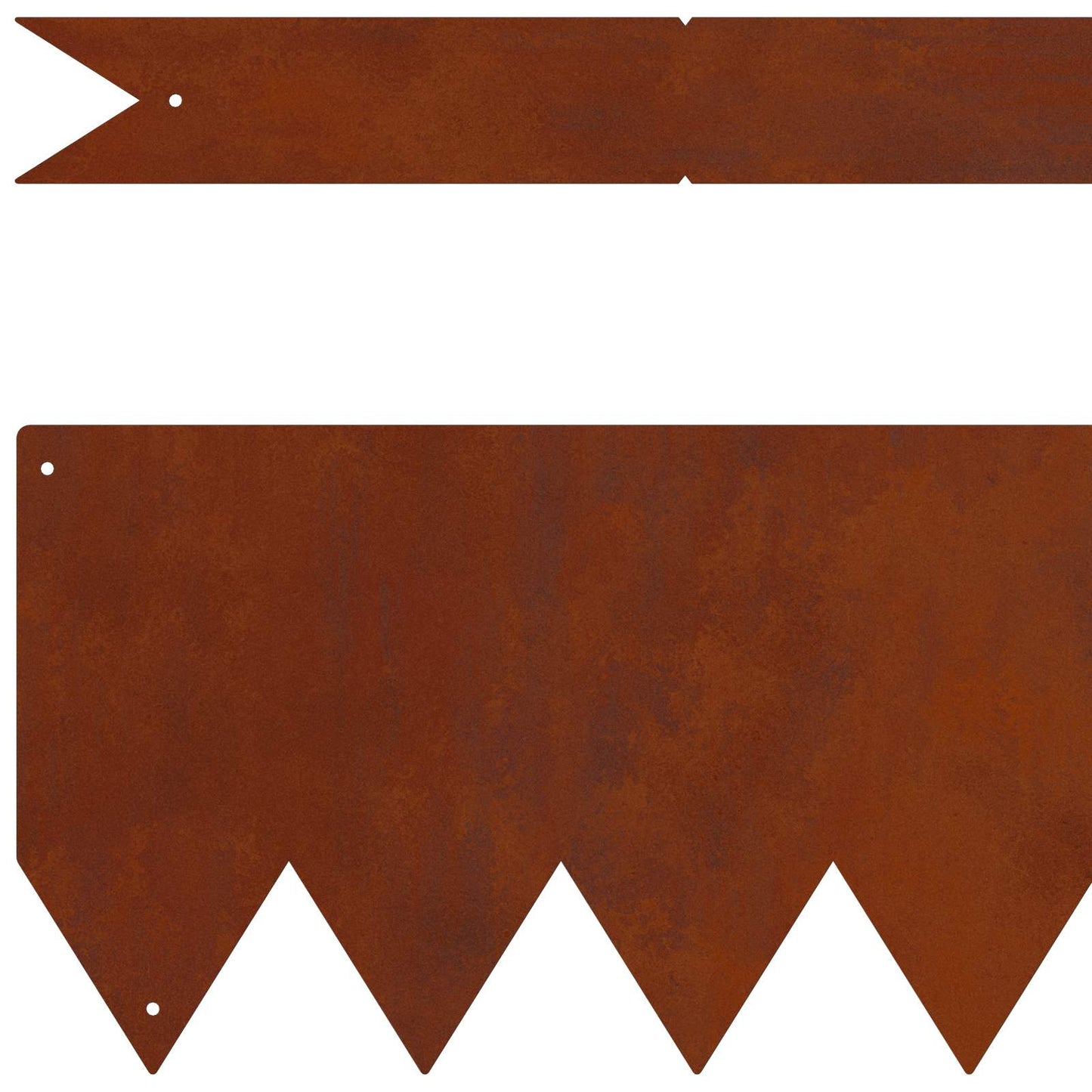 Raseneinfassung 10 stk. 100 x 0,05 x 20 cm Rostig