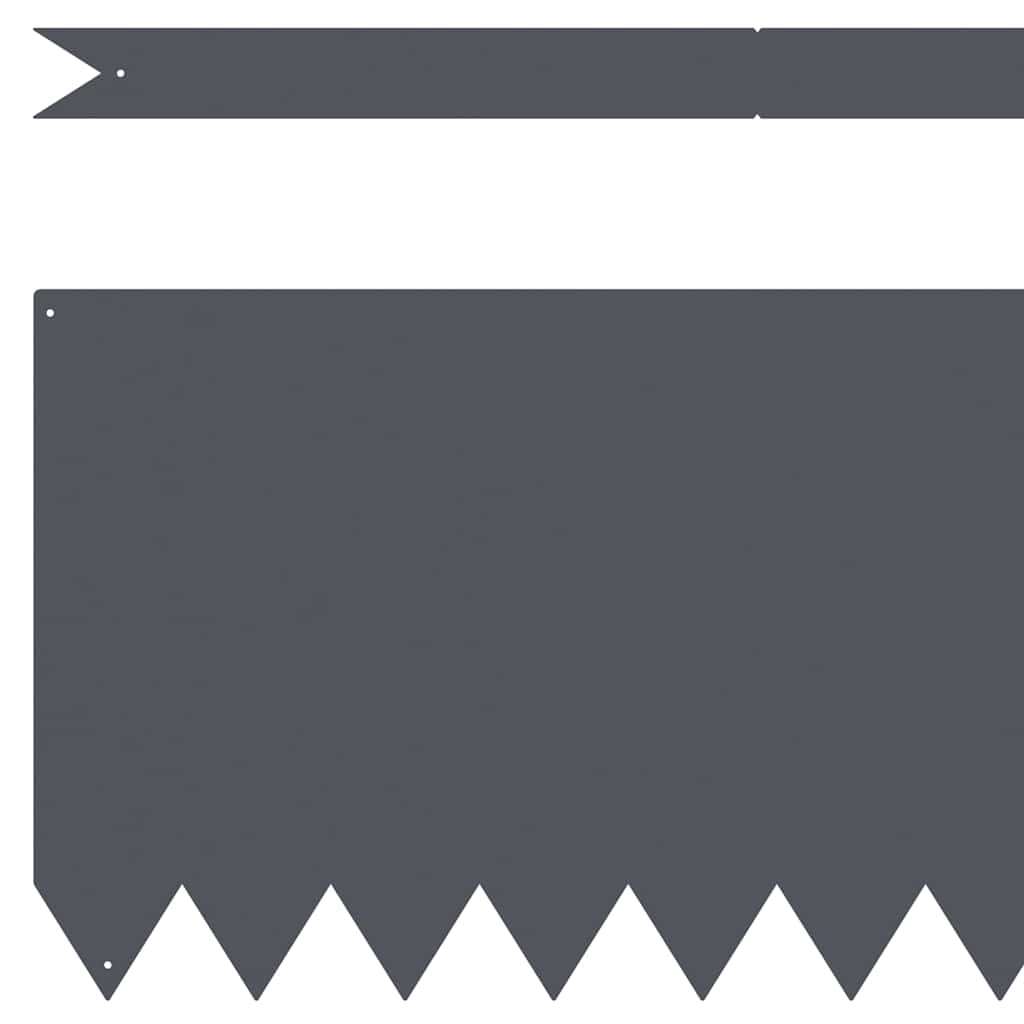 Raseneinfassung 10 stk. 100 x 0,05 x 30 cm Kalt gewalzter Stahl