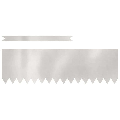 Raseneinfassung 20 stk. 100 x 0,05 x 30 cm Edelstahl Silber