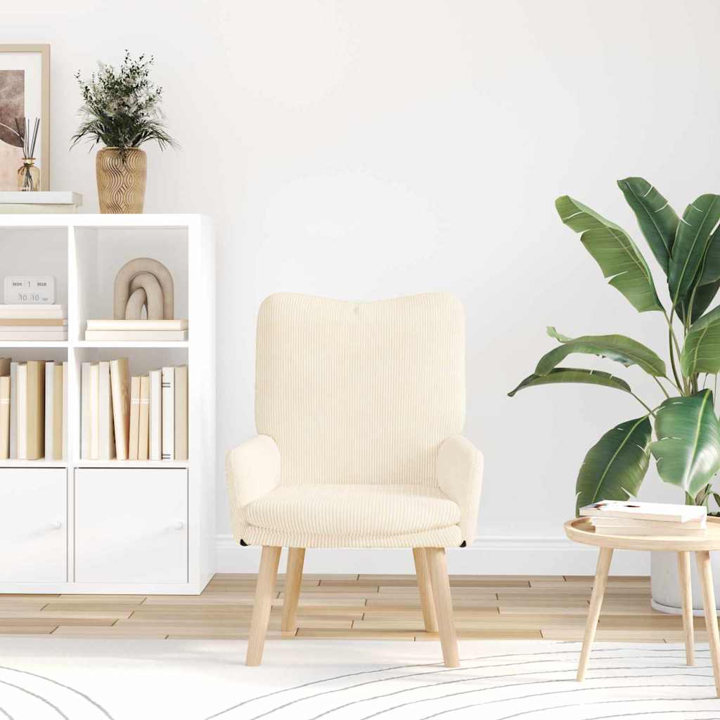 Sessel Creme 63 x 67 x 94 cm Stoff
