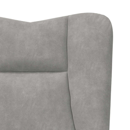 Sessel Hellgrau 63 x 67 x 94 cm Samt