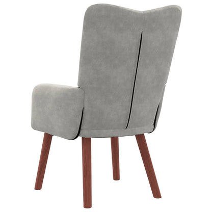 Sessel Hellgrau 63 x 67 x 94 cm Samt