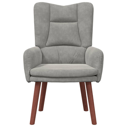 Sessel Hellgrau 63 x 67 x 94 cm Samt