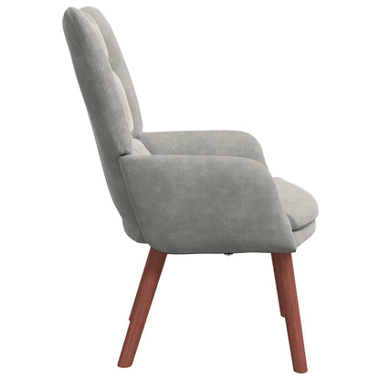 Sessel Hellgrau 63 x 67 x 94 cm Samt