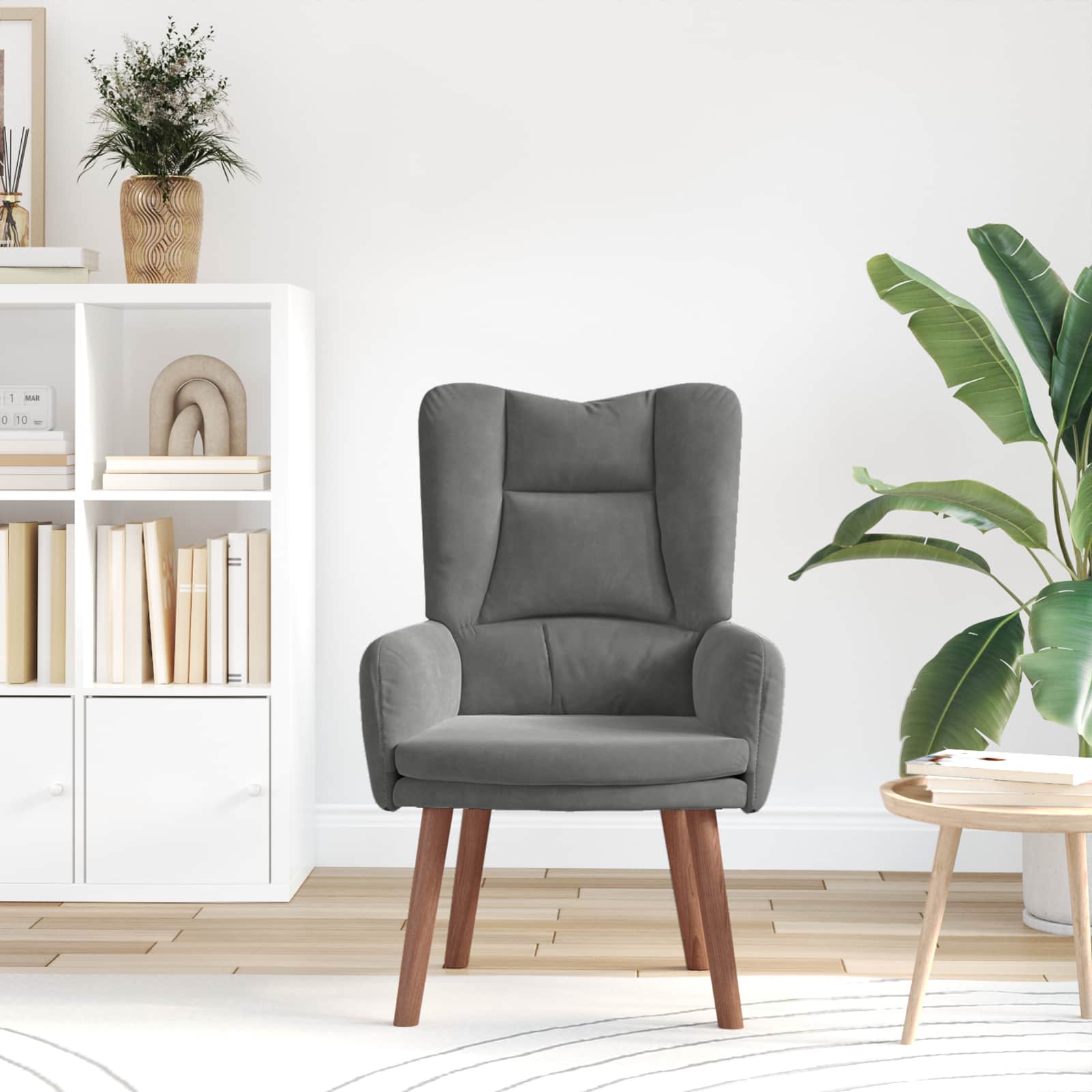 Sessel Dunkelgrau 63 x 67 x 94 cm Samt
