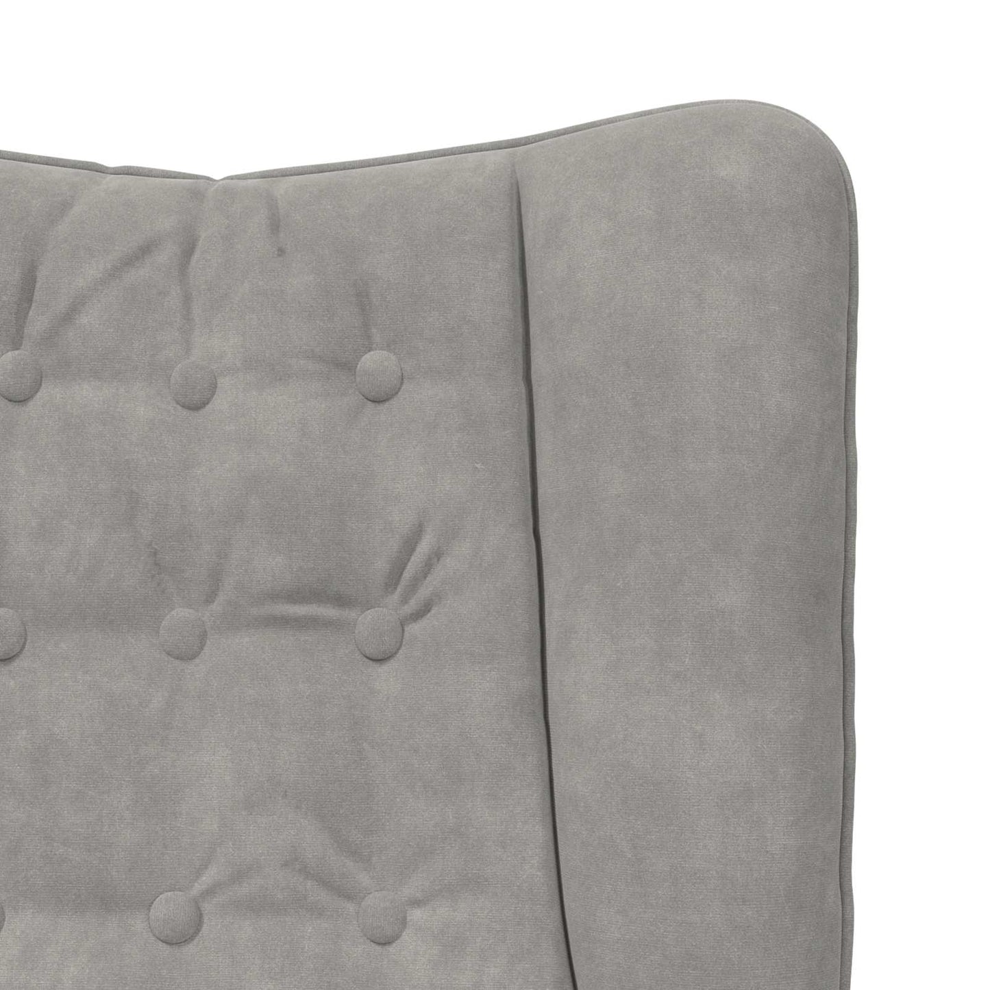 Sessel Hellgrau 63 x 67 x 94 cm Samt