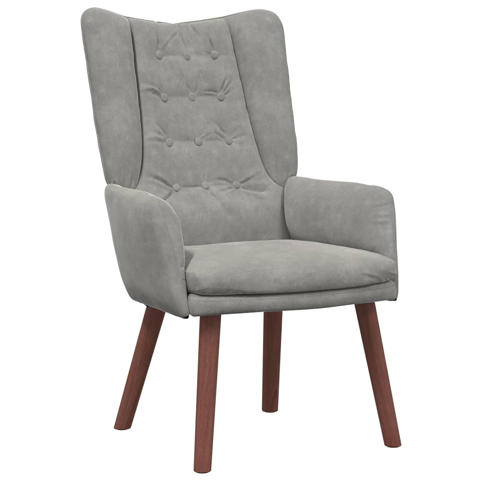 Sessel Hellgrau 63 x 67 x 94 cm Samt