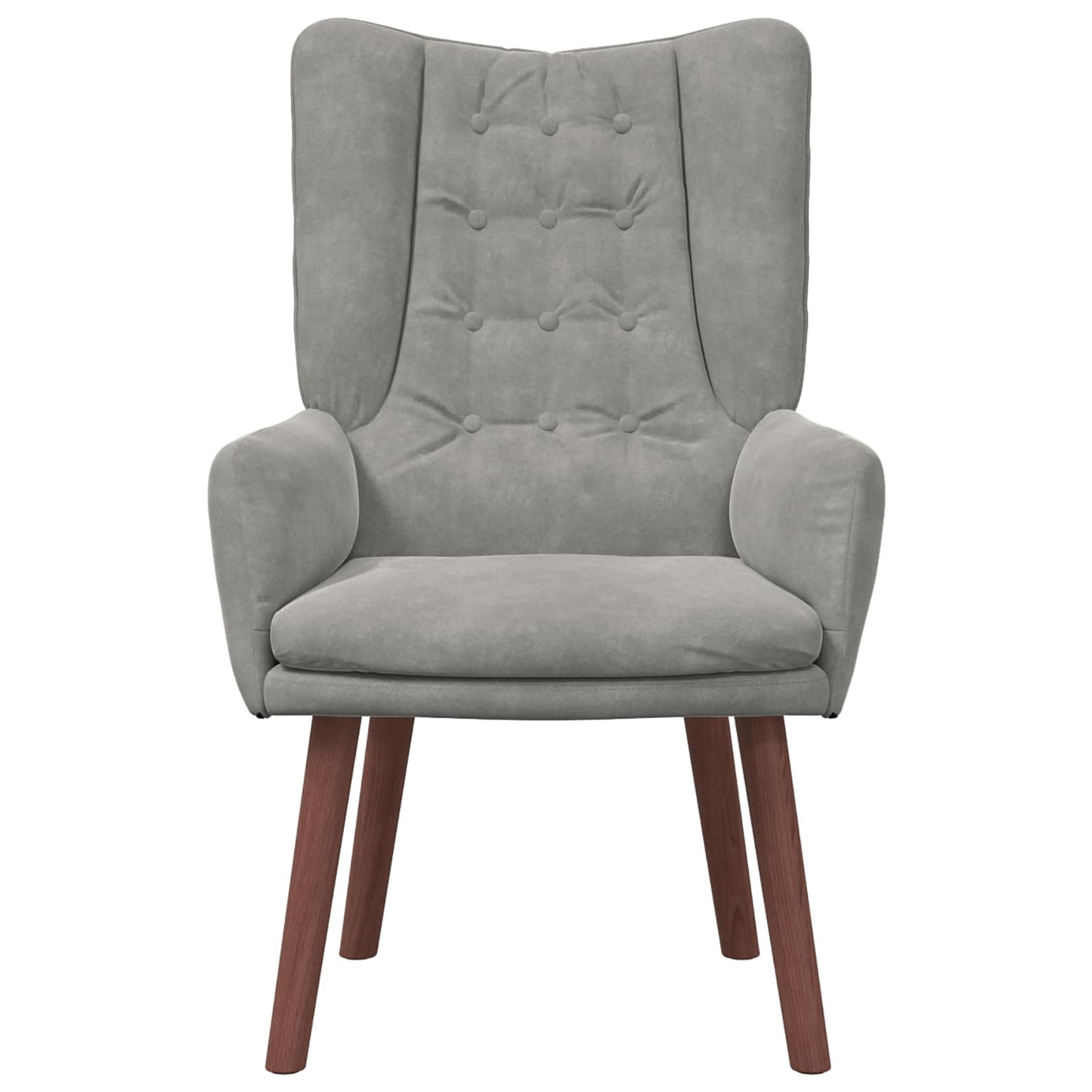 Sessel Hellgrau 63 x 67 x 94 cm Samt