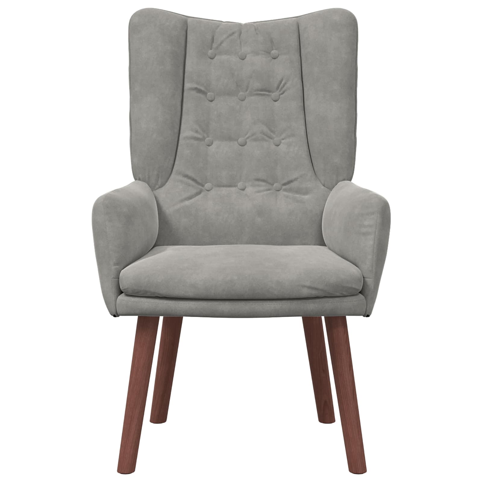 Sessel Hellgrau 63 x 67 x 94 cm Samt