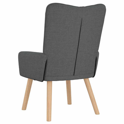 Sessel Dunkelgrau 63 x 67 x 94 cm Stoff und Sperrholz
