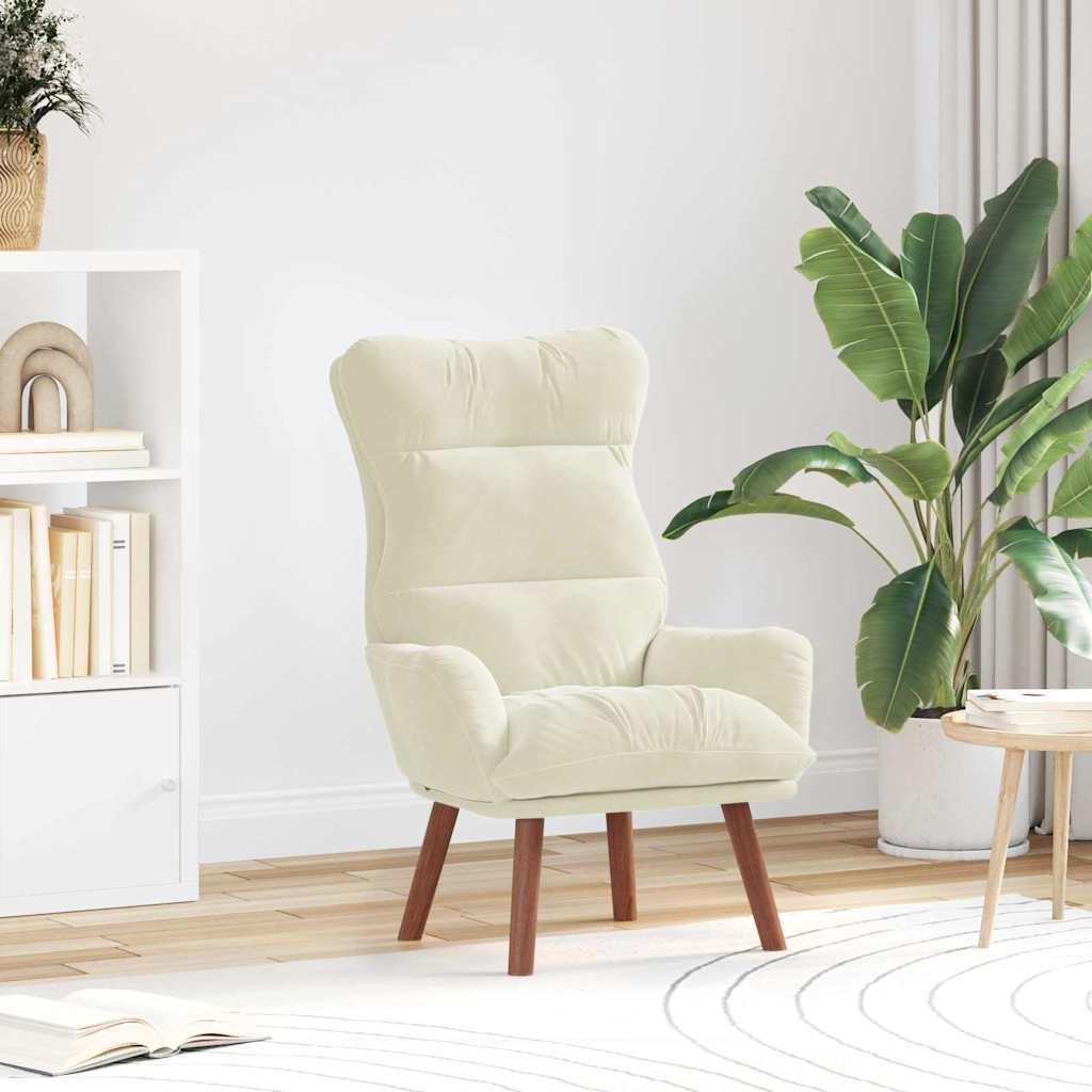 Sessel Creme 69 x 74 x 93 cm Samt