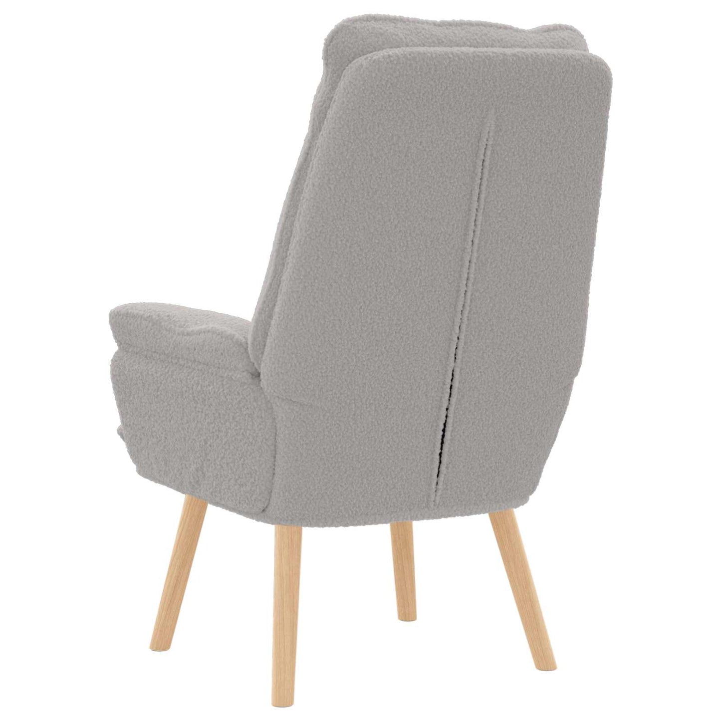 Sessel Hellgrau 69 x 74 x 93 cm Sherpa-Stoff
