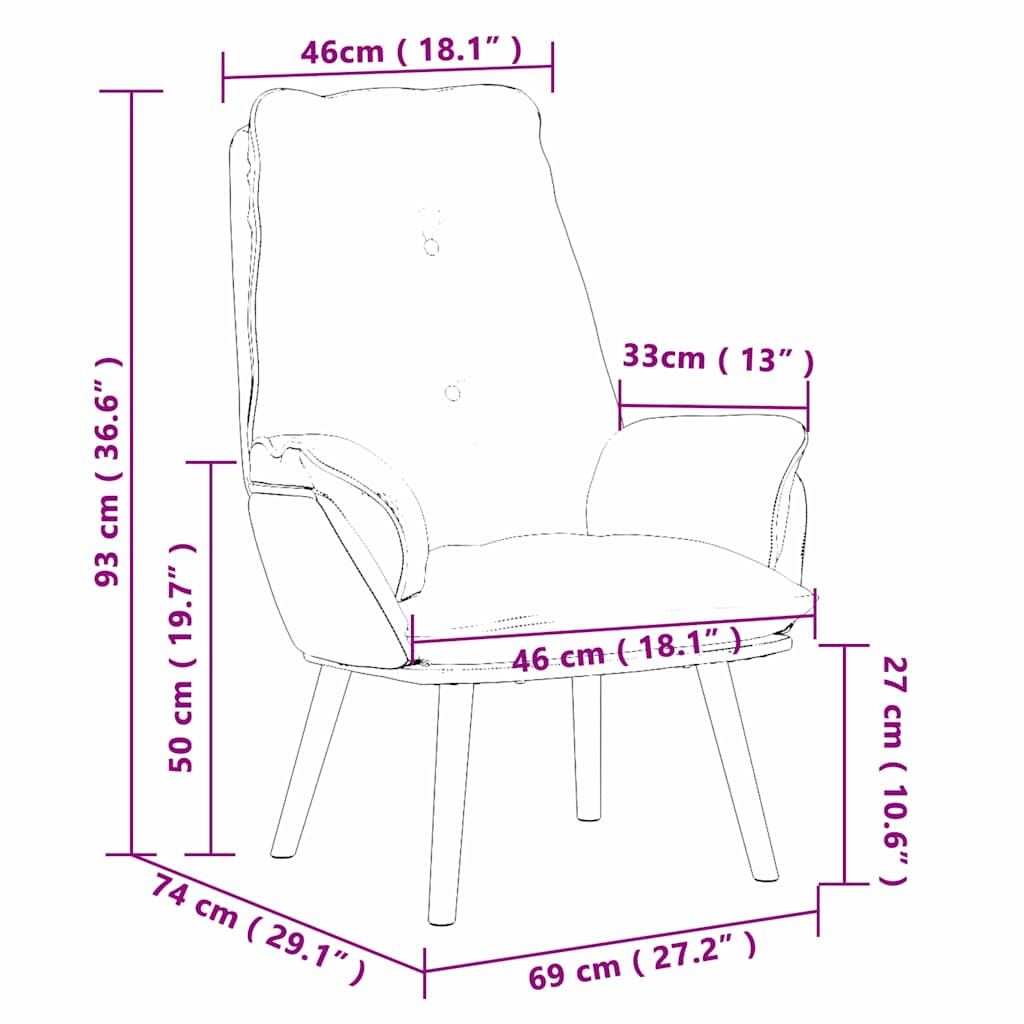 Sessel Hellgrau 69 x 74 x 93 cm Sherpa-Stoff