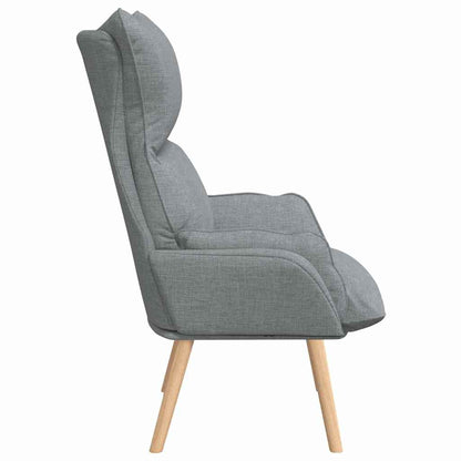 Sessel Hellgrau 69 x 74 x 93 cm Fabric and Plywood