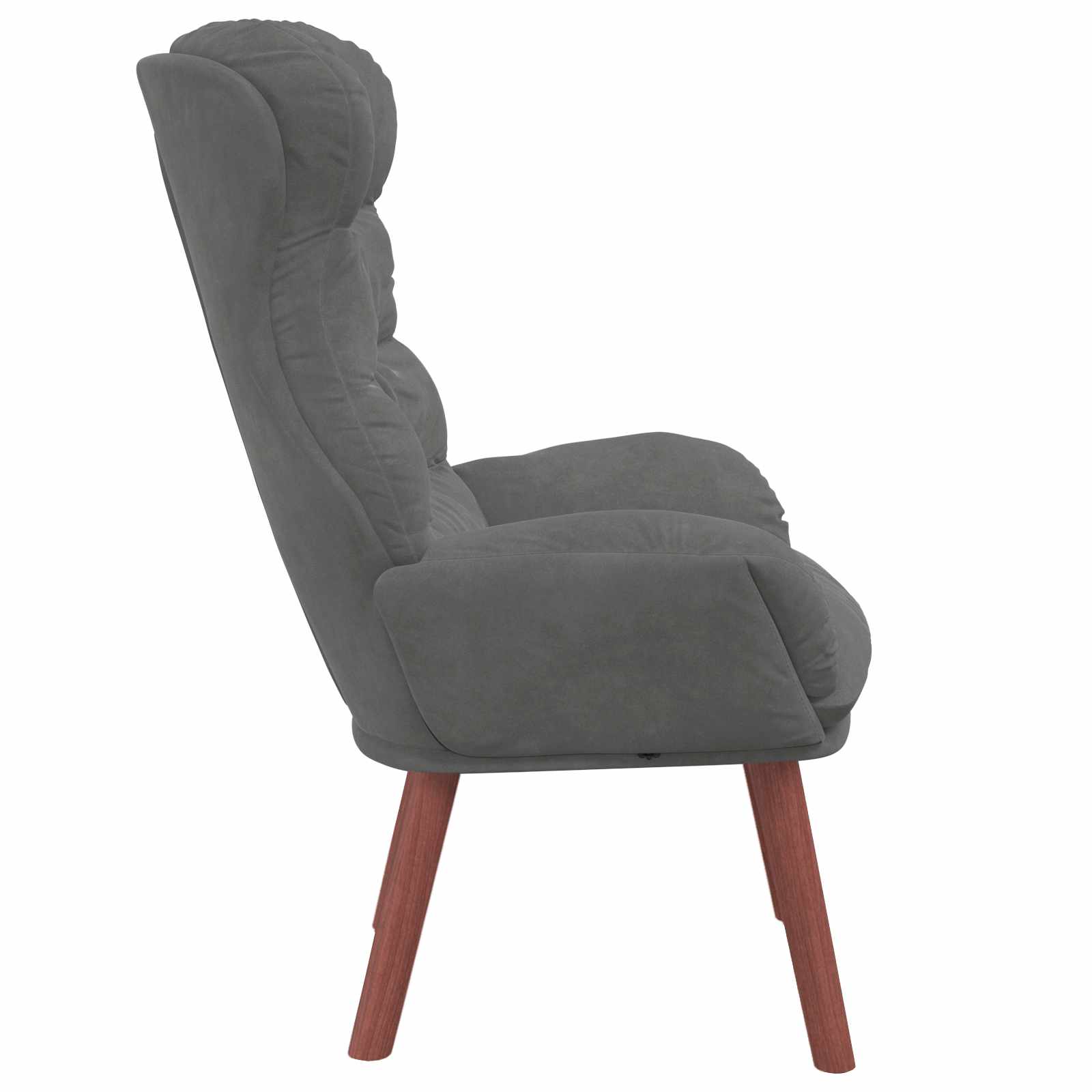 Sessel Dunkelgrau 69 x 74 x 93 cm Samt