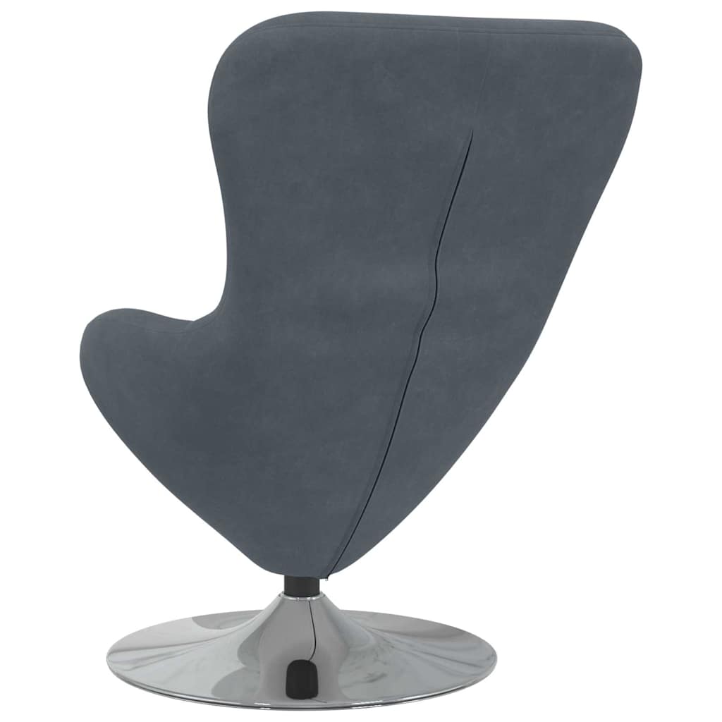 Eiersessel Dunkelgrau 63 x 73 x 90 cm Samt