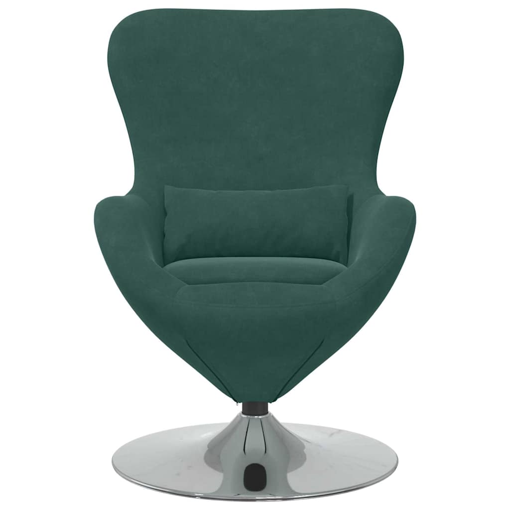 Eiersessel Dunkelgrün 63 x 73 x 90 cm Samt