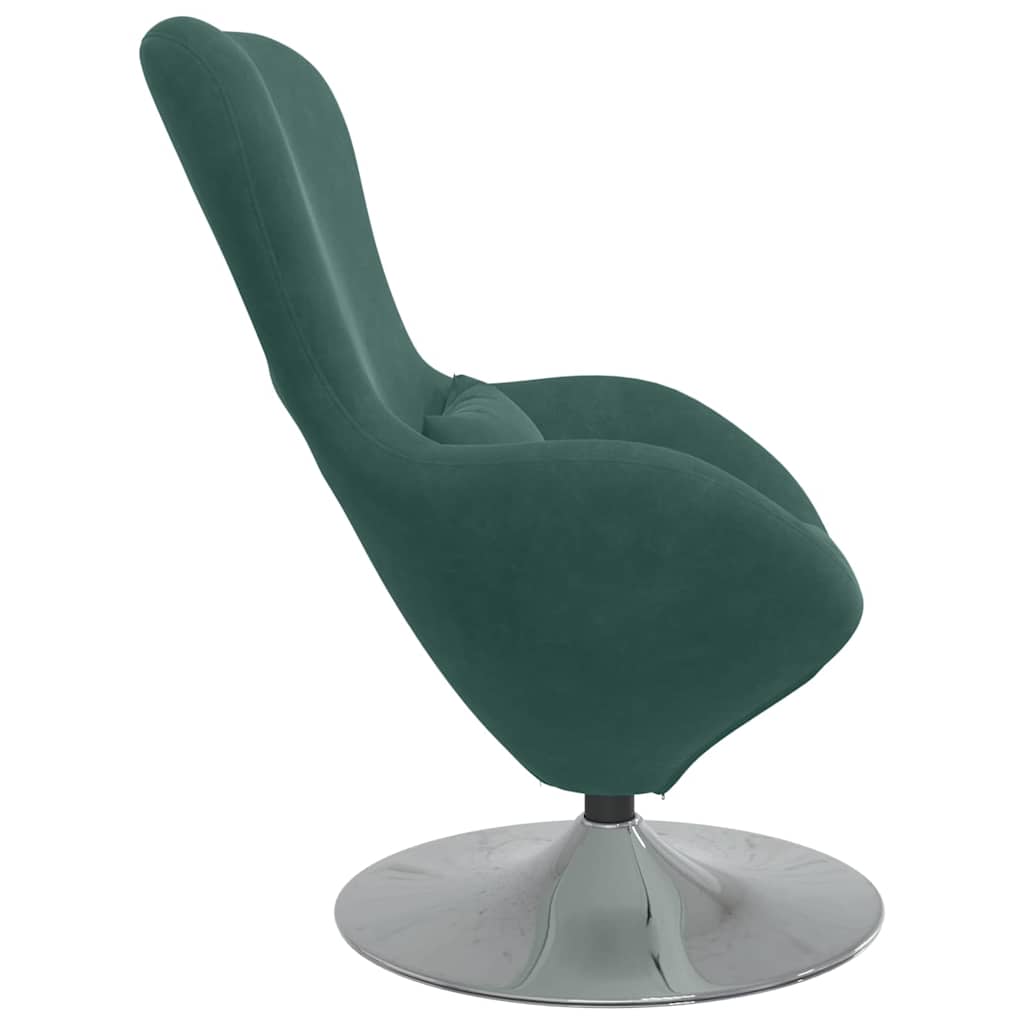 Eiersessel Dunkelgrün 63 x 73 x 90 cm Samt