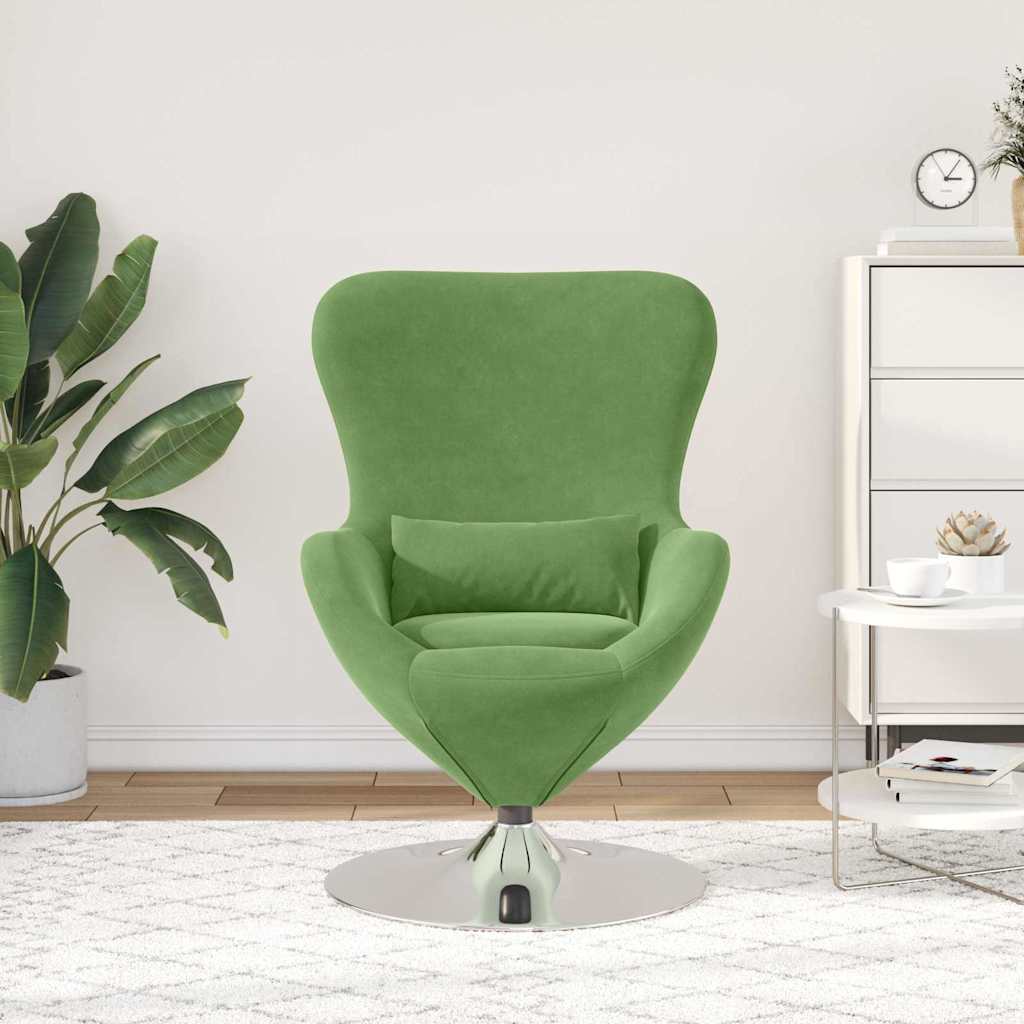Eiersessel Hellgrün 63 x 73 x 90 cm Samt