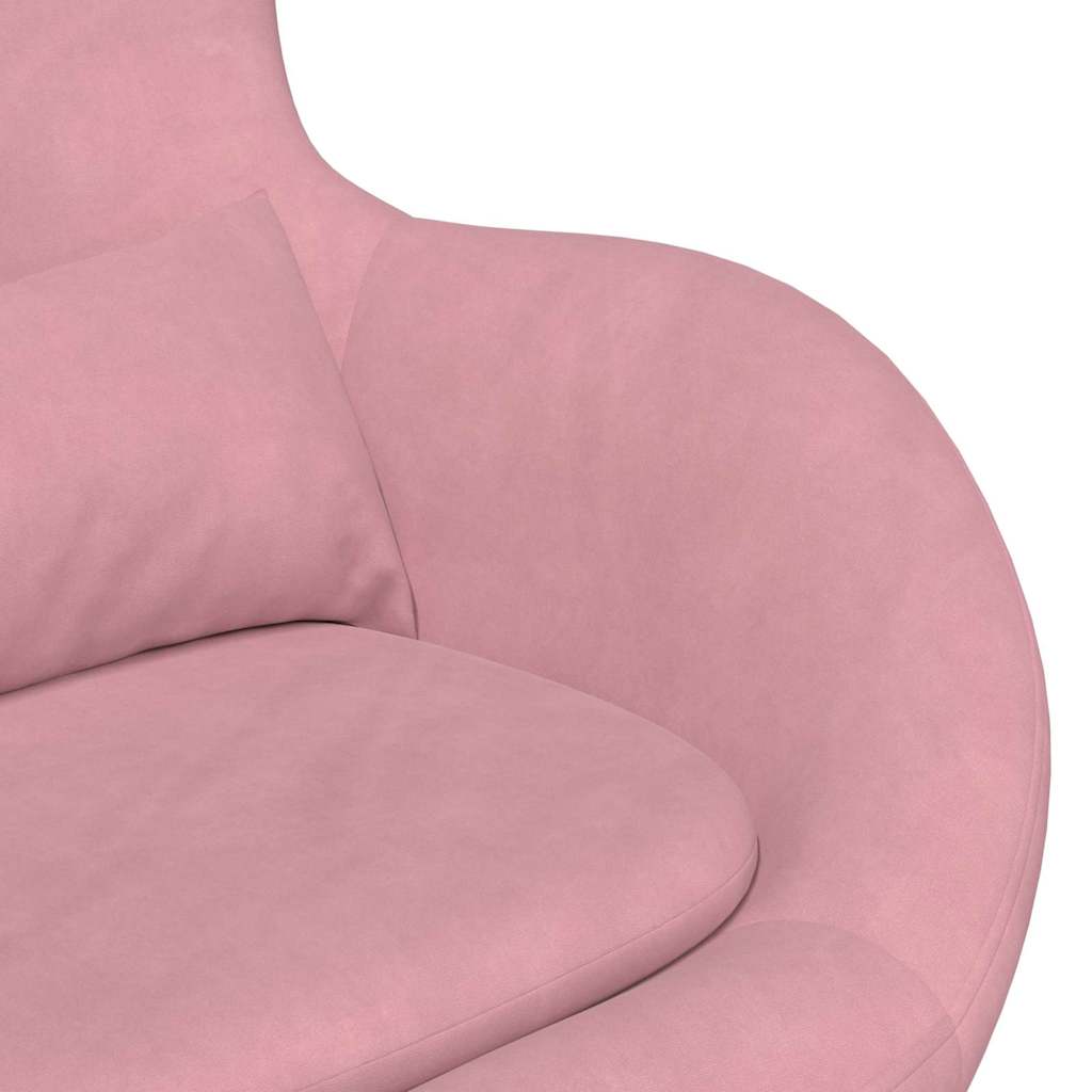 Eiersessel Rosa Samt